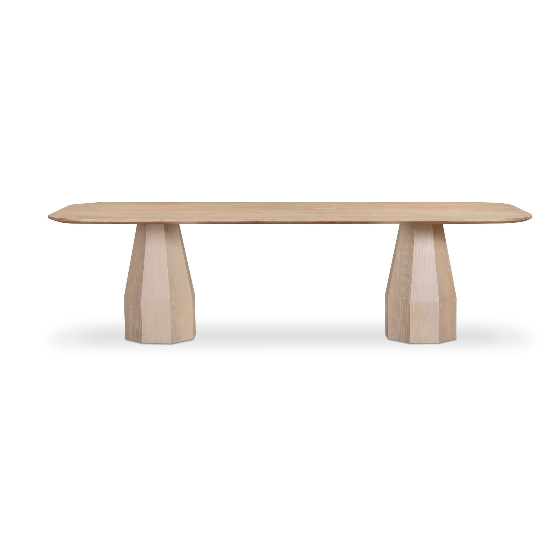 Brocha 106" Ash Wood Rectangular Dining Table - Driftwood