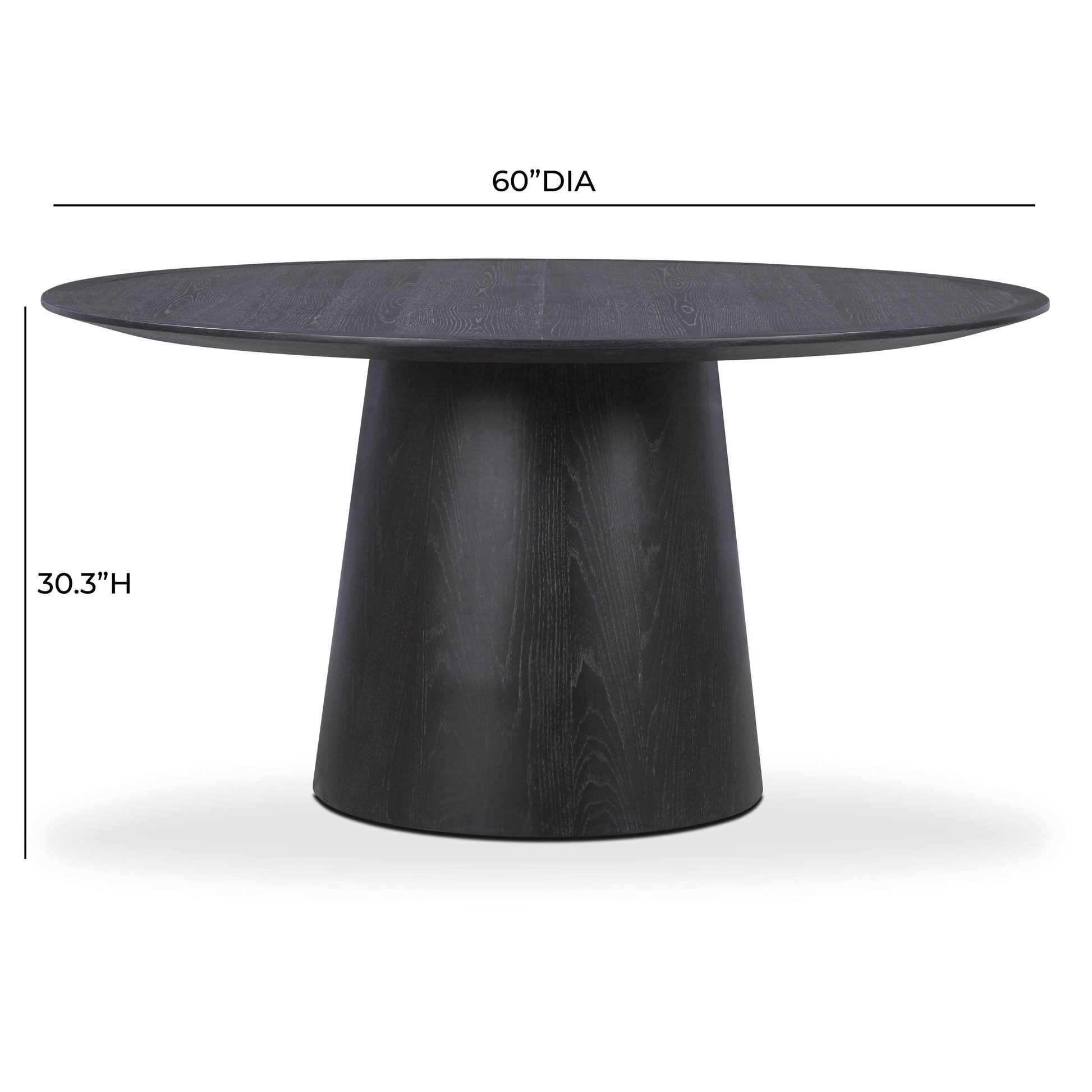 Sahara Round Oak Dining Table (41"-60")