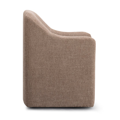 Helena Tall Textured Weave Performance Fabric Dining Chair