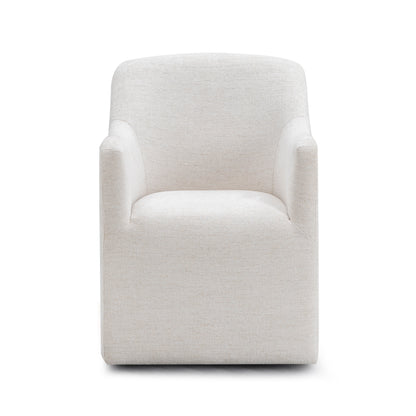 Helena Tall Textured Weave Performance Fabric Dining Chair
