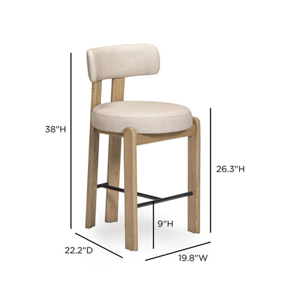 Odessa Performance Vegan Leather Counter Stool