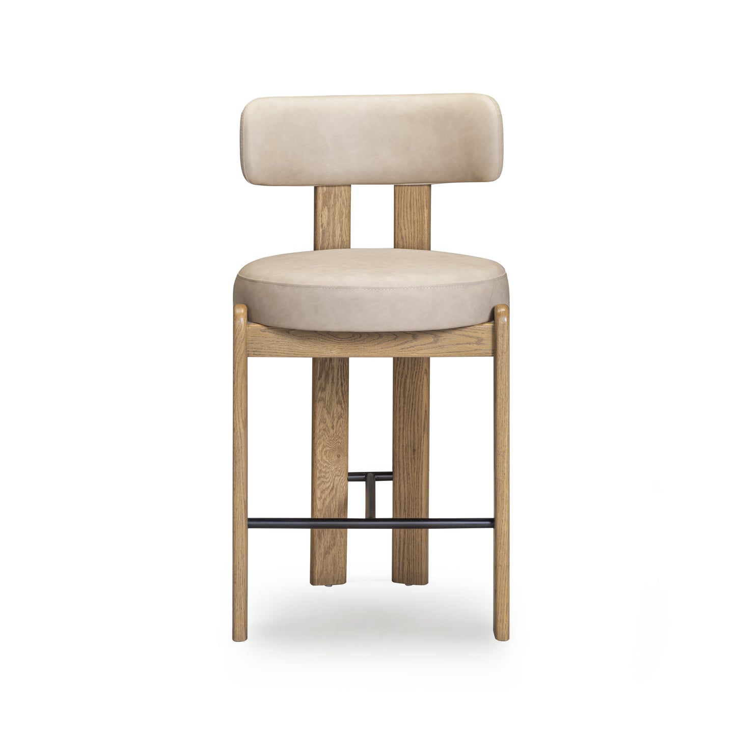 Odessa Performance Vegan Leather Counter Stool - Taupe