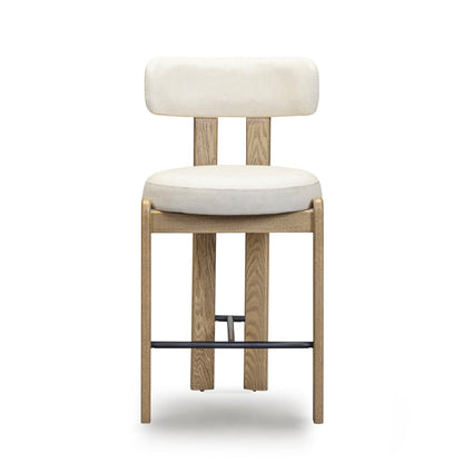 Odessa Performance Vegan Leather Counter Stool - Cream