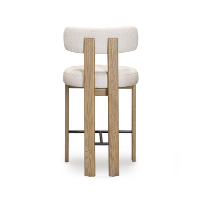 Odessa Cream Performance Fabric Counter Stool
