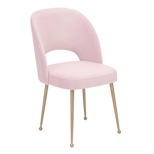 Swell Performance Velvet Dining Chair - Blush