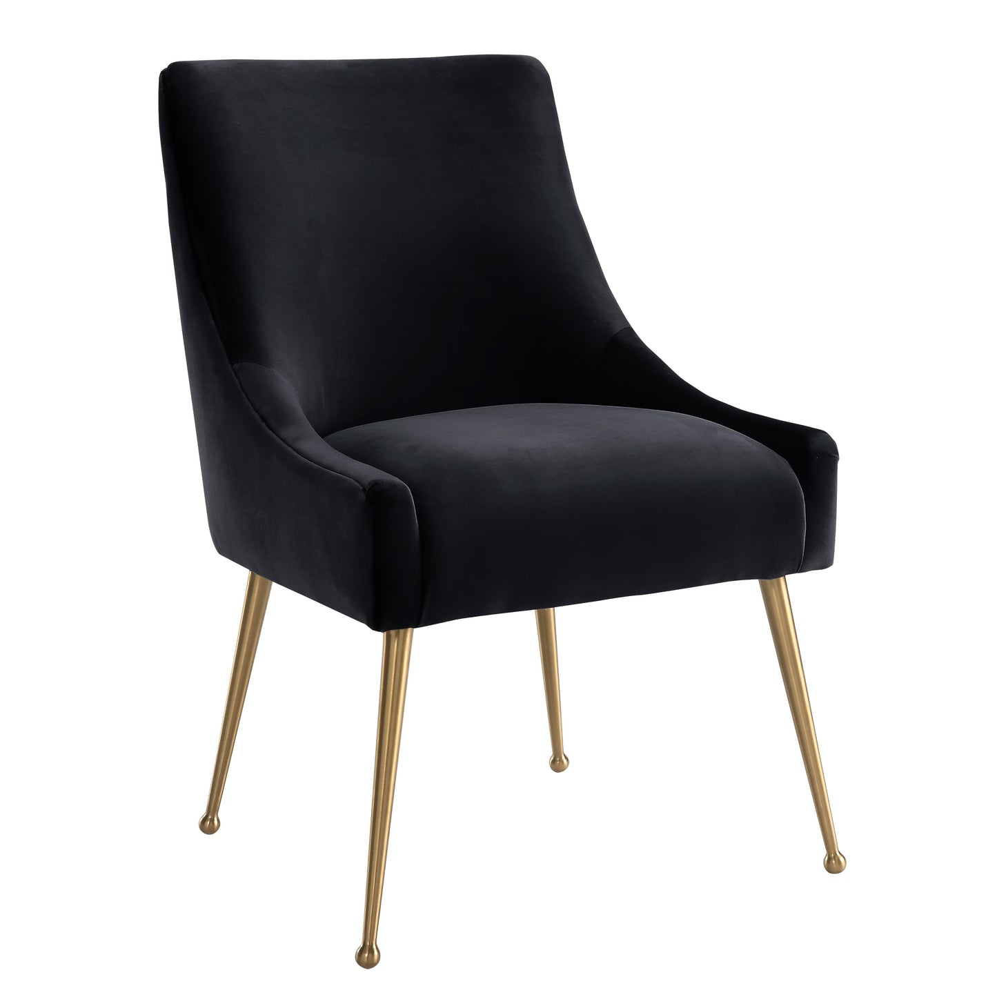 Beatrix Performance Velvet Dining Chair - Black