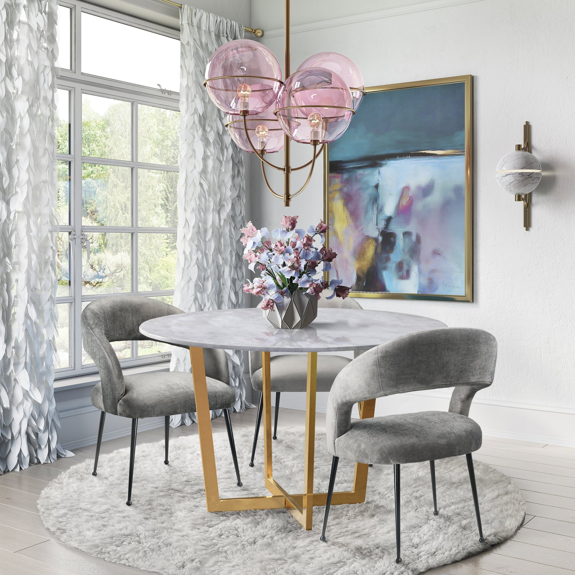 Rocco Performance Velvet Dining Chair