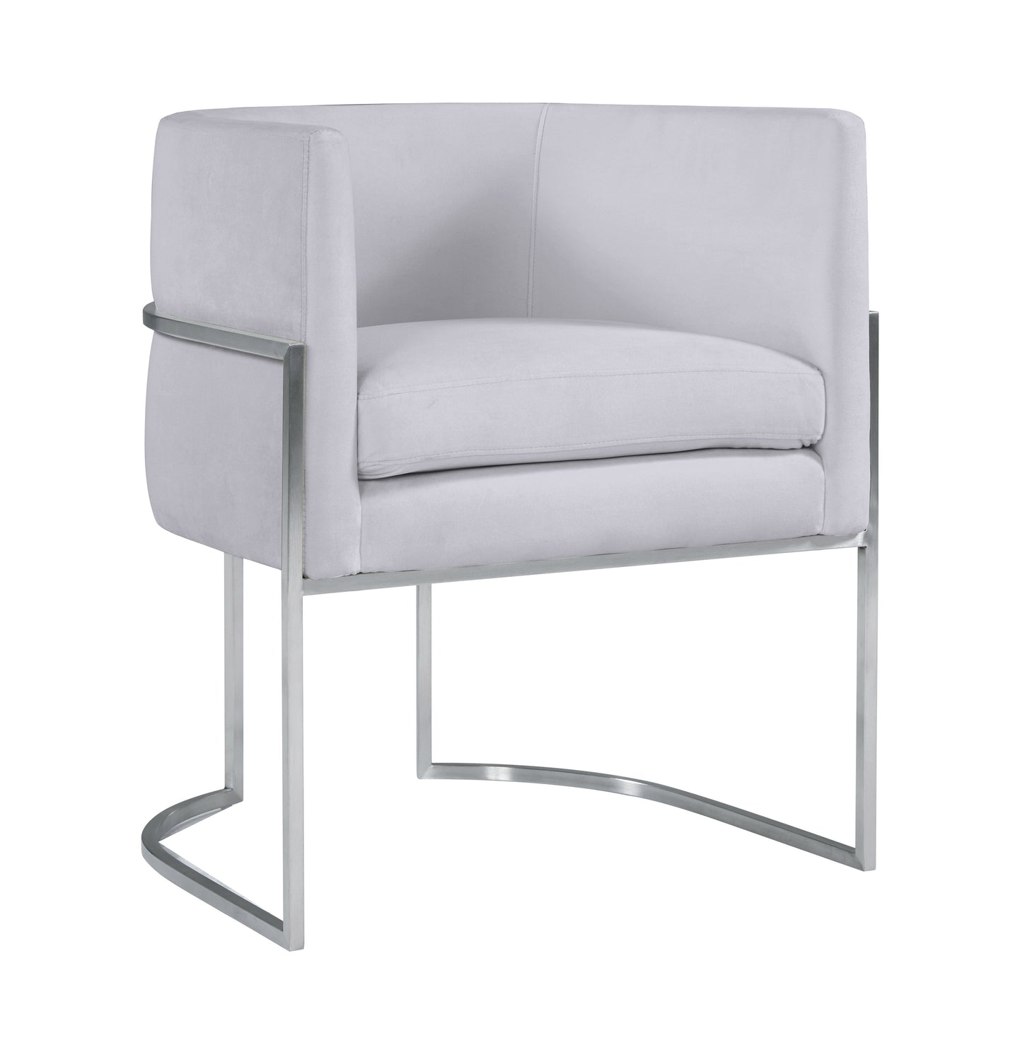 Giselle Performance Velvet Dining Chair with Silver Base by Inspire Me! Home Decor