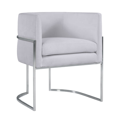 Giselle Performance Velvet Dining Chair with Silver Base by Inspire Me! Home Decor