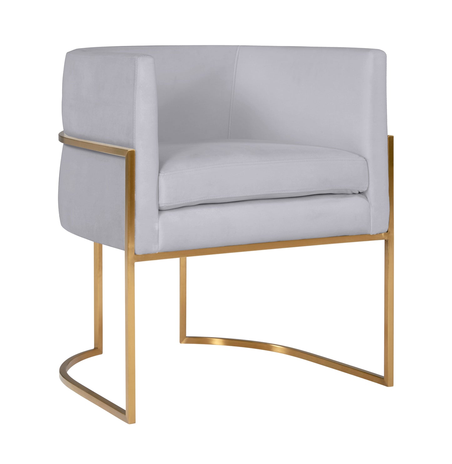 Giselle Performance Velvet Dining Chair with Gold Base by Inspire Me! Home Decor