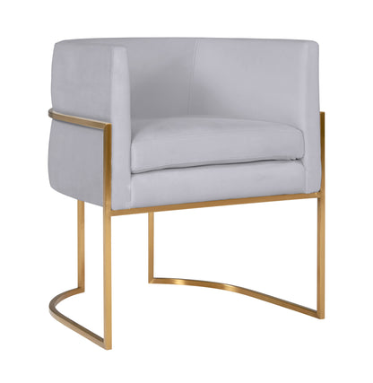 Giselle Performance Velvet Dining Chair with Gold Base by Inspire Me! Home Decor