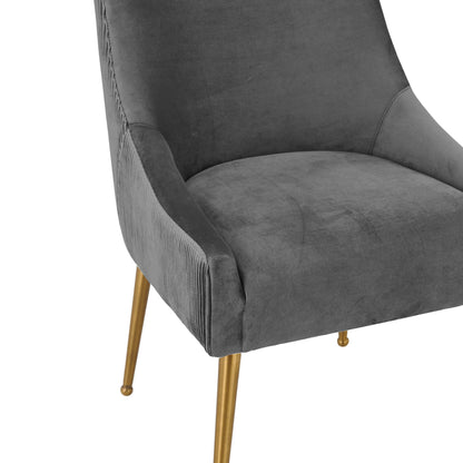 Beatrix Pleated Performance Velvet Dining Chair