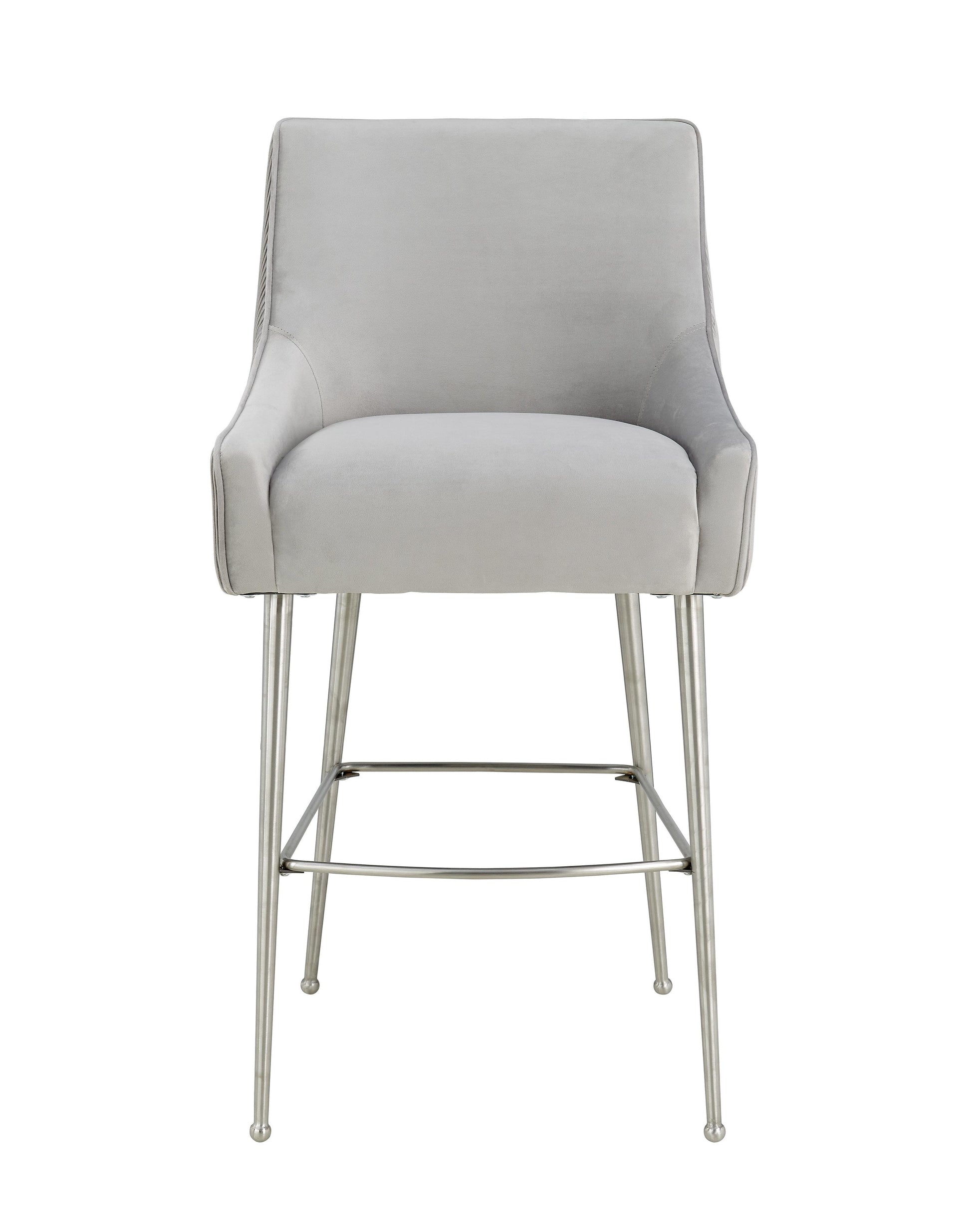 Beatrix Pleated Performance Velvet Stool