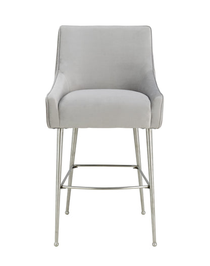 Beatrix Pleated Performance Velvet Stool
