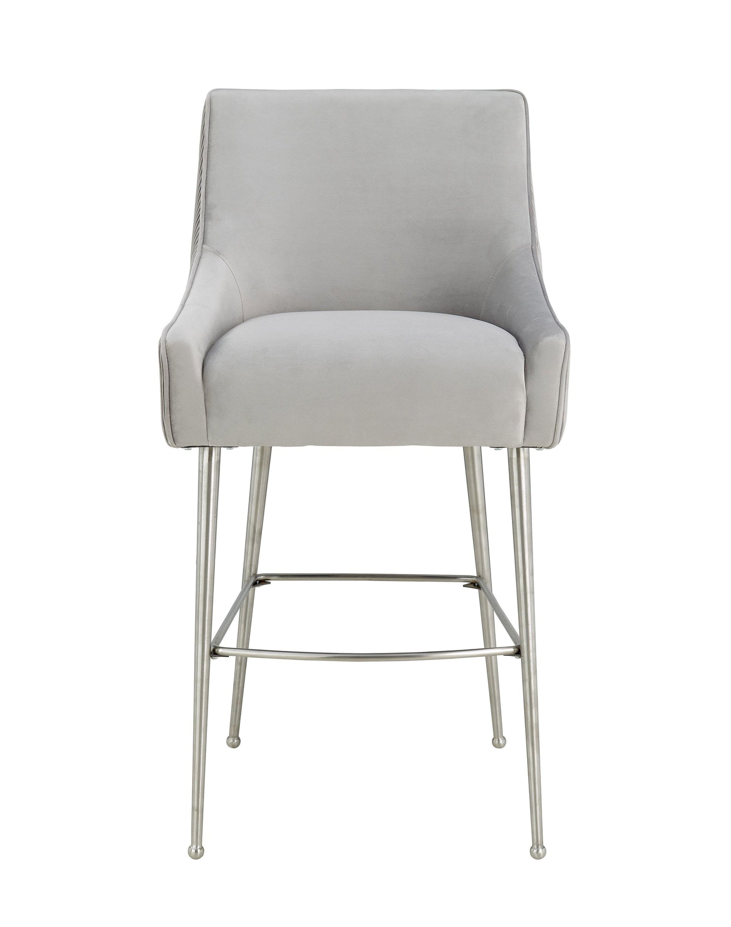 Beatrix Pleated Performance Velvet Stool