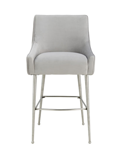 Beatrix Pleated Performance Velvet Stool