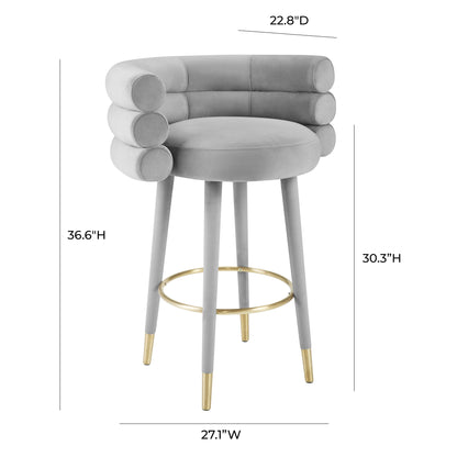 Betty Performance Velvet Stool