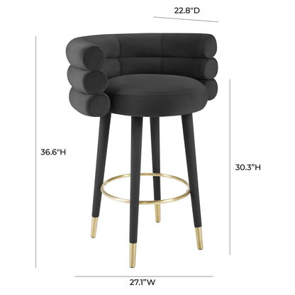 Betty Performance Velvet Stool