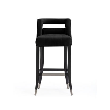 Hart Performance Velvet Stool - Black / Bar Height