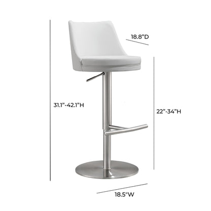Reagan Performance Vegan Leather Adjustable Stool
