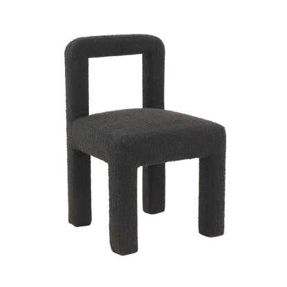 Hazel Performance Boucle Dining Chair - Black