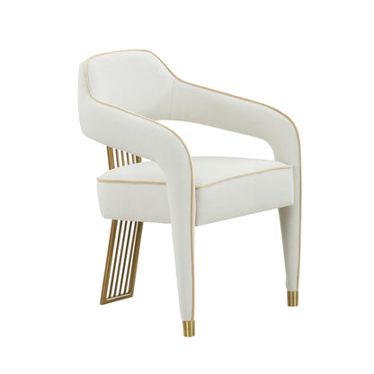 Corralis Cream Performance Linen Dining Chair - Default Variant
