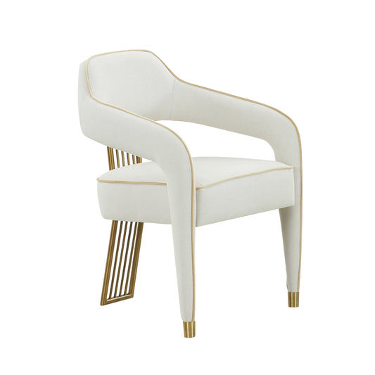Corralis Cream Performance Linen Dining Chair - Default Variant