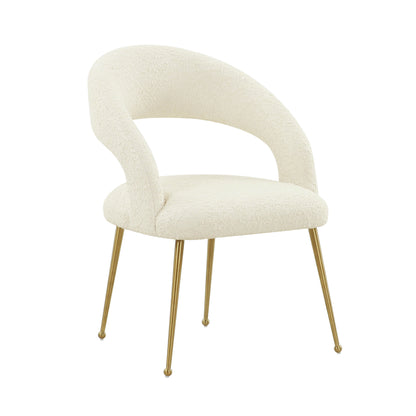 Rocco Performance Boucle Dining Chair - Cream