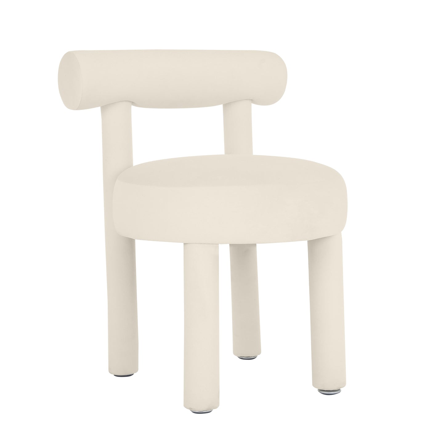 Carmel Performance Velvet Dining Chair - Cream
