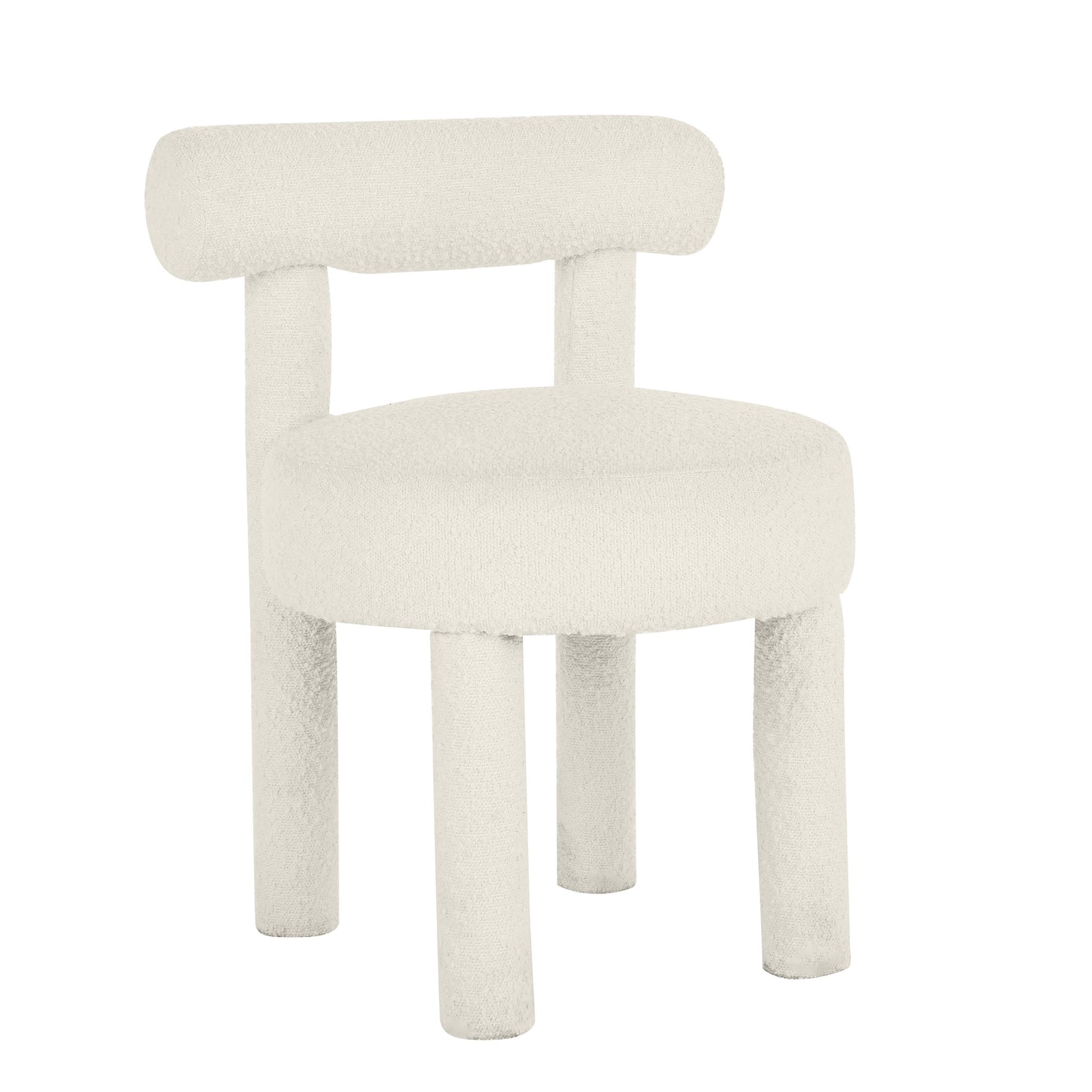Carmel Cream Performance Boucle Dining Chair - Default Variant