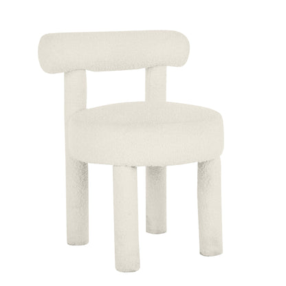 Carmel Cream Performance Boucle Dining Chair - Default Variant