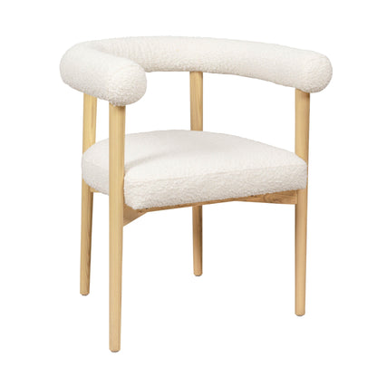 Spara Performance Boucle Dining Chair - Cream