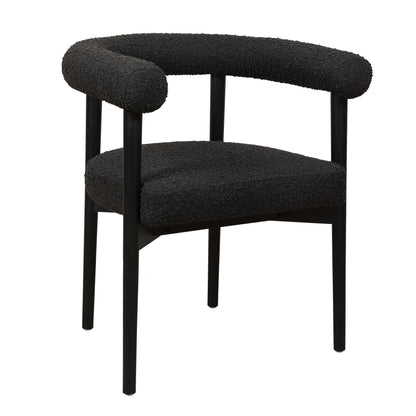 Spara Performance Boucle Dining Chair - Black