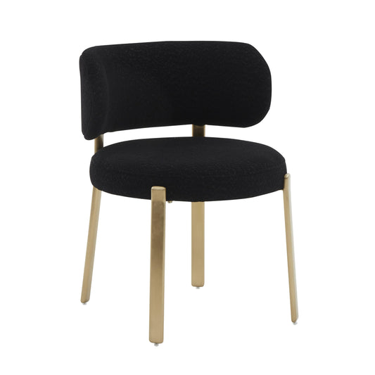 Margaret Performance Boucle Dining Chair - Black