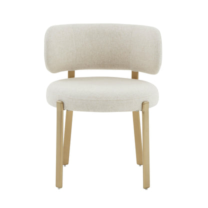 Margaret Cream Performance Linen Dining Chair