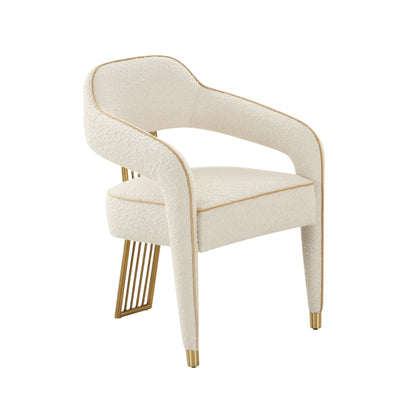 Corralis Performance Boucle Dining Chair - Cream