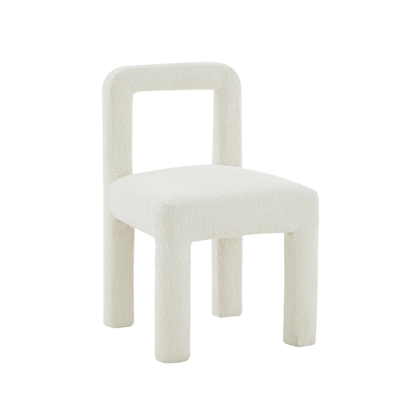 Hazel Performance Boucle Dining Chair - Cream
