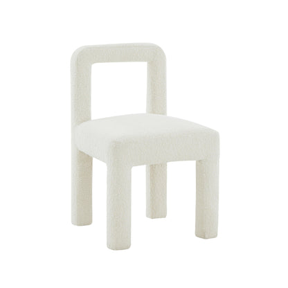 Hazel Performance Boucle Dining Chair - Cream