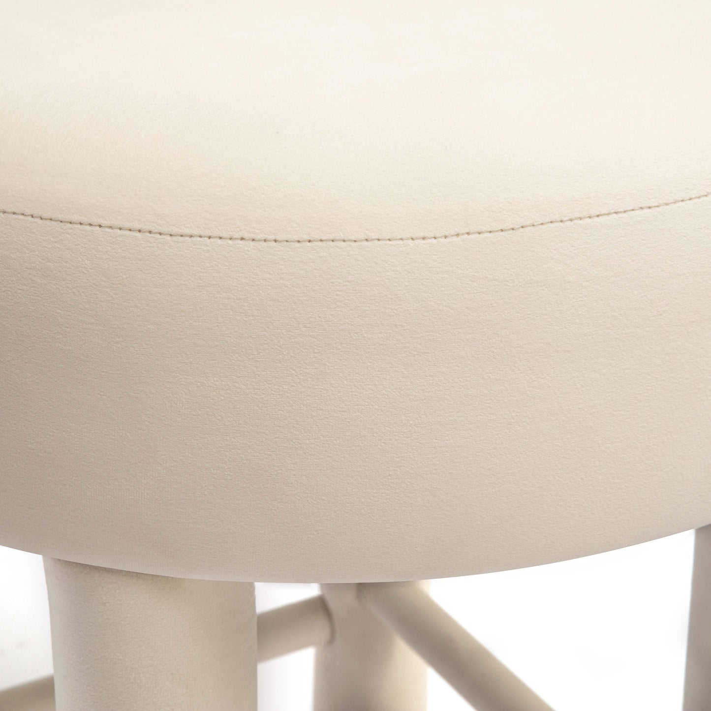 Carmel Cream Performance Velvet Counter Stool