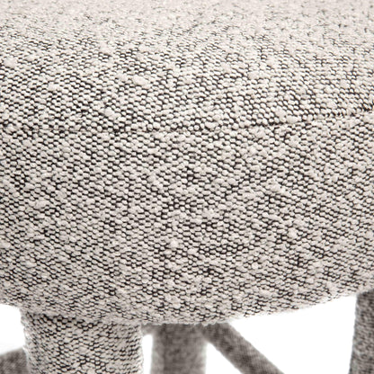 Carmel Black &amp; White Performance Boucle Counter Stool