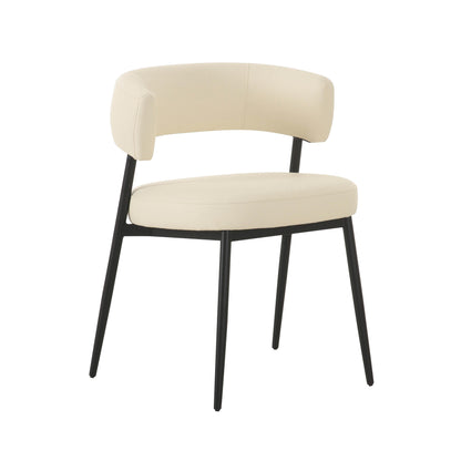 Maxine Cream Performance Vegan Leather Dining Chair - Default Variant