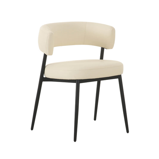 Maxine Cream Performance Vegan Leather Dining Chair - Default Variant