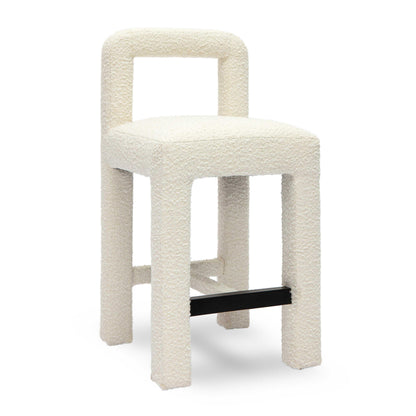 Hazel Performance Boucle Counter Stool - Cream