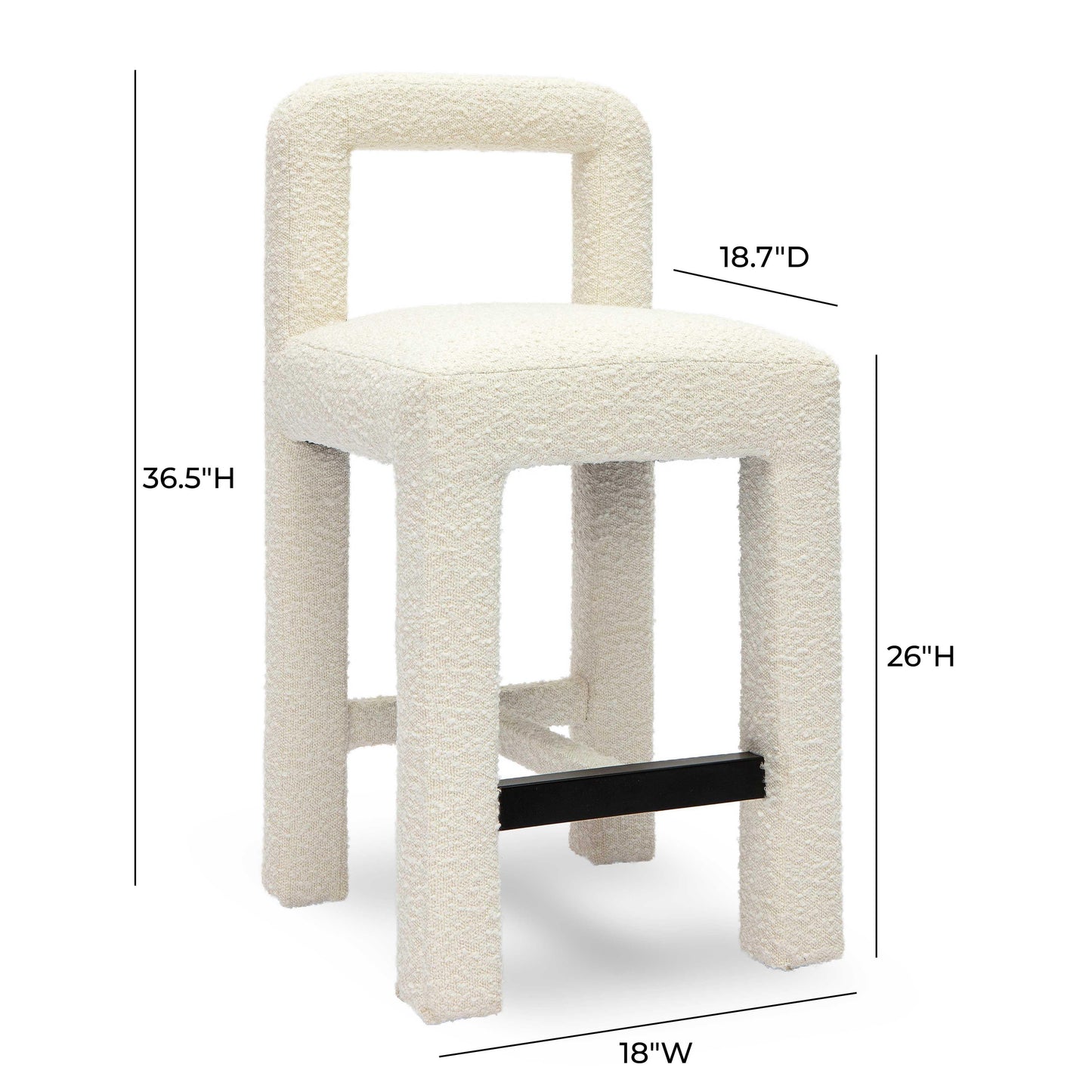 Hazel Performance Boucle Counter Stool