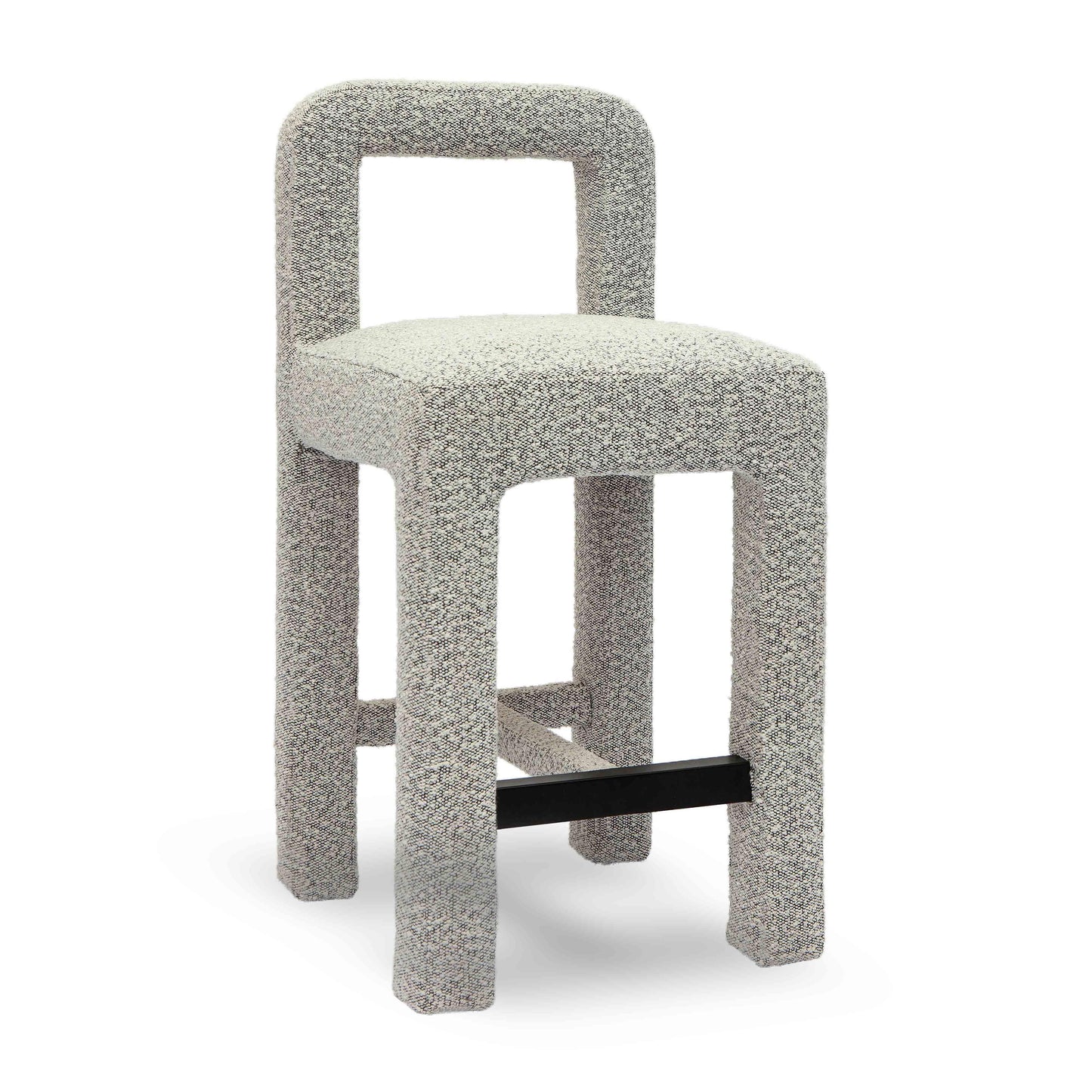 Hazel Performance Boucle Counter Stool - Grey