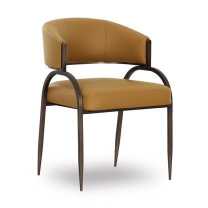 Tatum Performance Vegan Leather Dining Chair - Tan