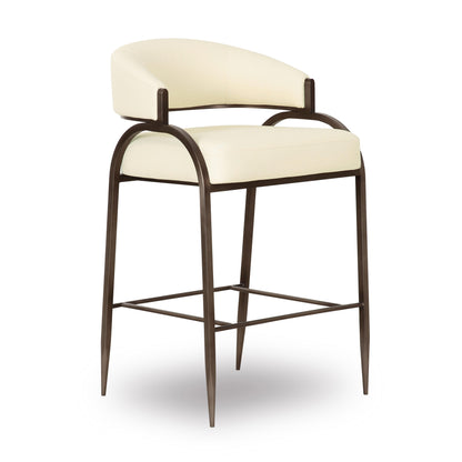 Tatum Performance Vegan Leather Counter Stool - Cream