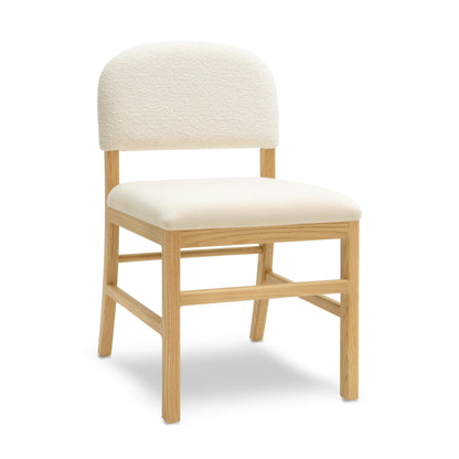 Calla Performance Velvet Dining Chair - Cream