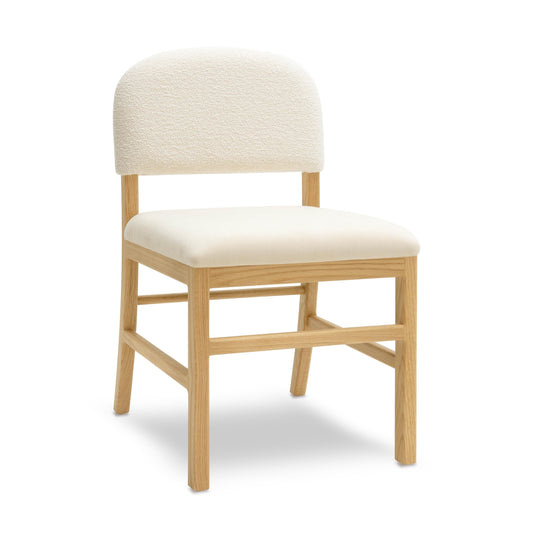Calla Performance Velvet Dining Chair - Cream
