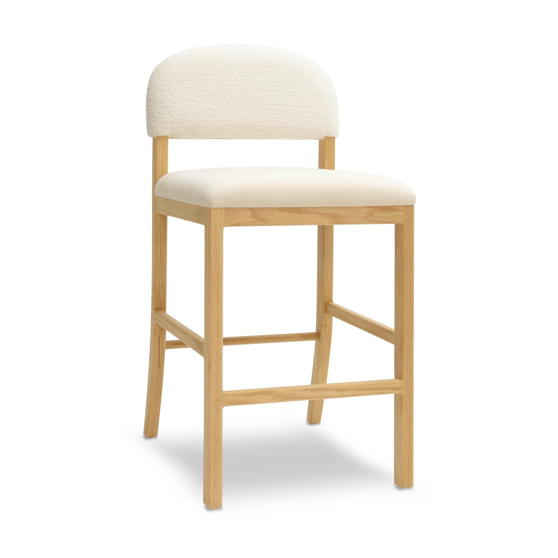 Calla Performance Velvet Counter Stool - Cream